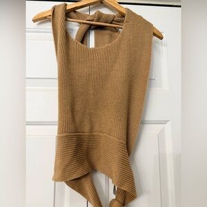 Free People | Beach Cozy Tan Knit Sweater